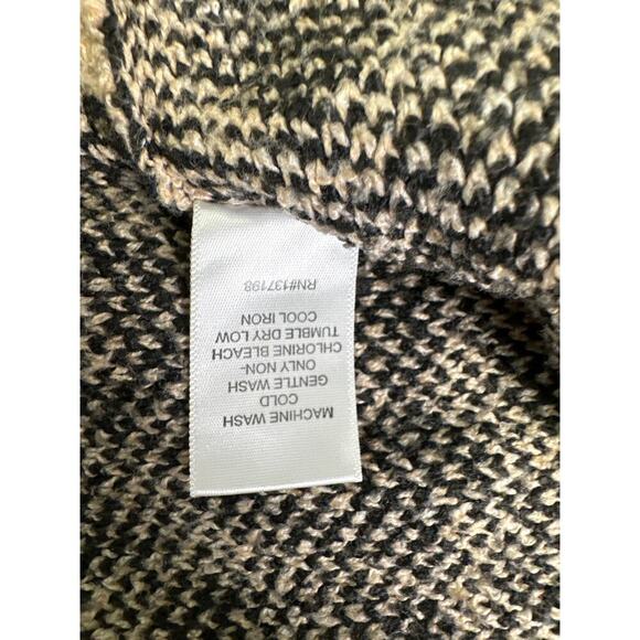 Rachel Zoe Black and Cream Animal Print Sweater - Picture 4 of 7